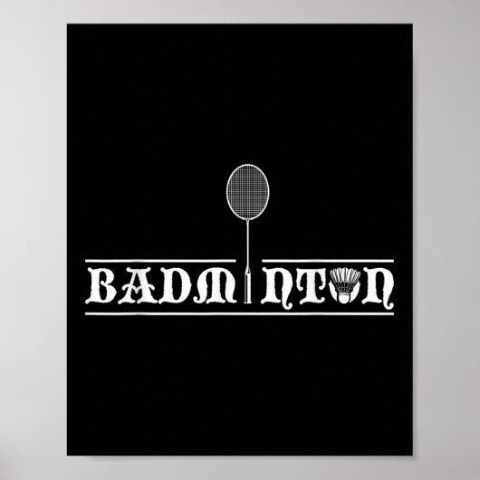 Badmintonspieler Echte Männer Team Shuttlecock Tra Poster (Vorne)