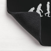Badmintonspieler Federball Schläger Smash Mousepad (Ecke)