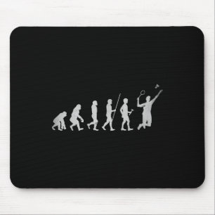 Badmintonspieler Federball Schläger Smash Mousepad