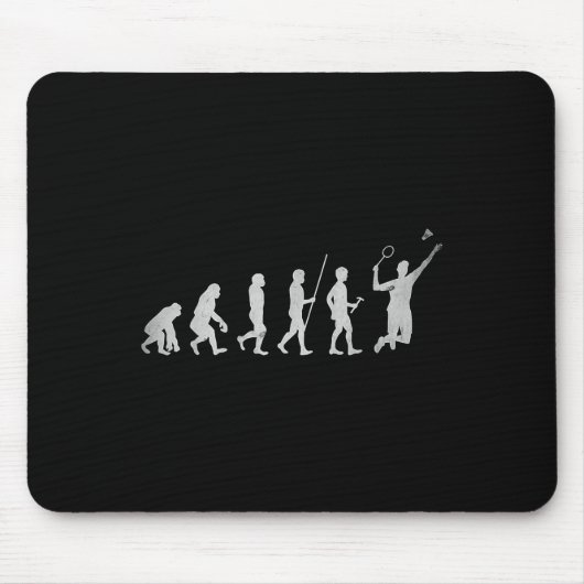 Badmintonspieler Federball Schläger Smash Mousepad (Vorne)