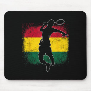 Badmintonspieler ghanaische Flagge Ghana  Mousepad