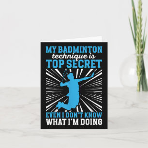 Badmintonspieler _ Meine Badminton-Technik  Karte
