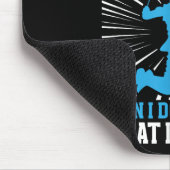 Badmintonspieler _ Meine Badminton-Technik Mousepad (Ecke)