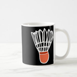 Badmintonspieler Schläger Federball Illustration S Kaffeetasse