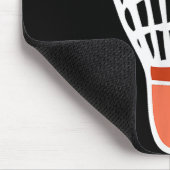 Badmintonspieler Schläger Shuttlecock Illustration Mousepad (Ecke)