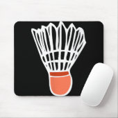 Badmintonspieler Schläger Shuttlecock Illustration Mousepad (Mit Mouse)