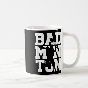 Badmintonspieler schlug Schläger Shuttlecock Spiel Kaffeetasse