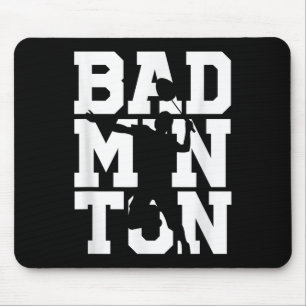 Badmintonspieler schlug Schläger Shuttlecock Spiel Mousepad