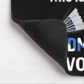 Badmintonspieler Shuttle Meine Badminton Stimme Mousepad (Ecke)