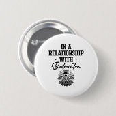 Badmintonspieler-Shuttle-Racket Erhalten Button (Vorne & Hinten)