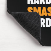 Badmintonspieler Shuttle Serve Hart Smash Härter Mousepad (Ecke)