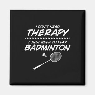 Badmintonspieler Shuttlecock Badminton Schläger Magnet