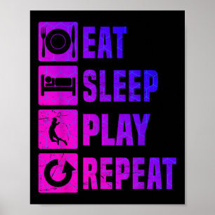 Badmintonspieler Squash Herren Badminton Federball Poster