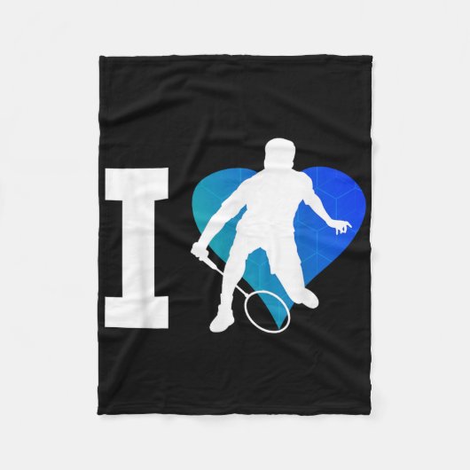 Badmintonspieler Squash Herren Shuttlecock Badmint Fleecedecke (Vorderseite)