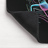 Badmintonspielerin Frau Badmintonspieler Mousepad (Ecke)