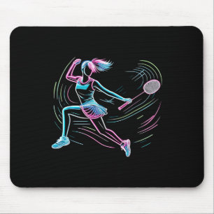 Badmintonspielerin Frau Badmintonspieler Mousepad