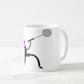 Badmintonstern Kaffeetasse (VorderseiteRechts)