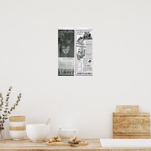 Badoit, Meccano Poster (Küche)
