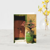 Badolato Bougainvillea Blank Notecard Karte (Gelbe Blume)