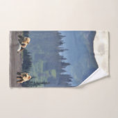 Badtuch-Set mit Grizzlybären und -jungen Badhandtuch Set (Handtuch)