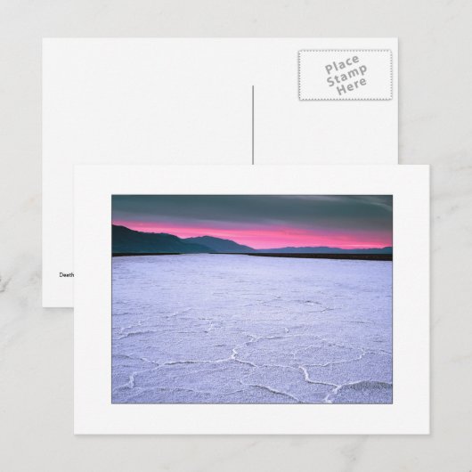 "Badwater -282 Fuß" Postkarte (Vorne/Hinten)