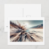 Badwater Basin im Death Valley,  Postkarte (Vorne/Hinten)
