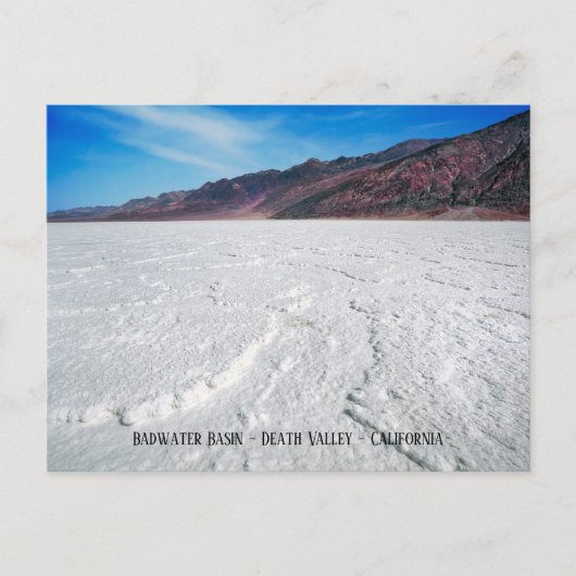 Badwater-Becken, Death Valley, Kalifornien, Postkarte (Vorderseite)
