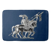 Badwolldecke zwei Ritter zu Pferd Badematte (Vorderseite)