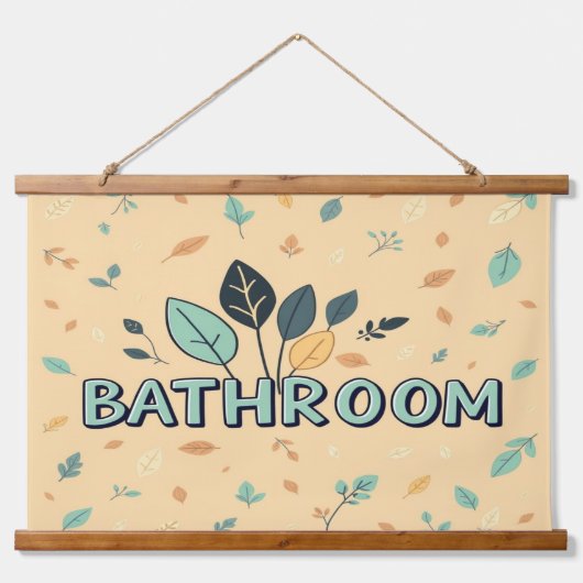 BADZIMMER Wandteppich Mit Holzrahmen (Vorne)