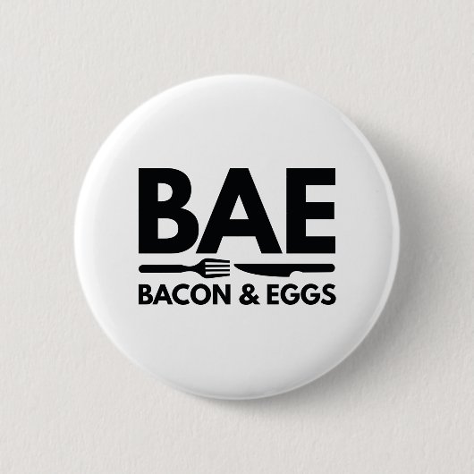 BAE Bacon und Eier Button (Vorderseite)