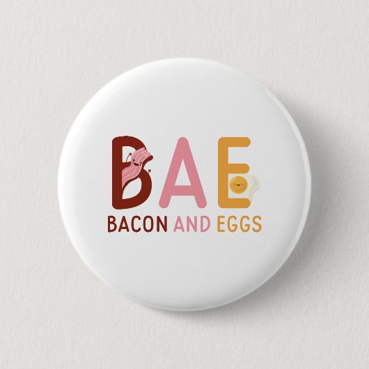 BAE Bacon und Eier Button (Vorderseite)