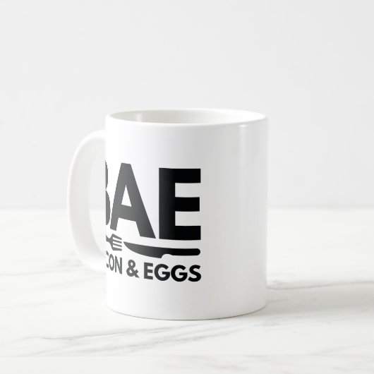 BAE Bacon und Eier Kaffeetasse (Vorderseite Links)