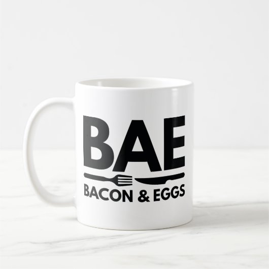BAE Bacon und Eier Kaffeetasse (Links)