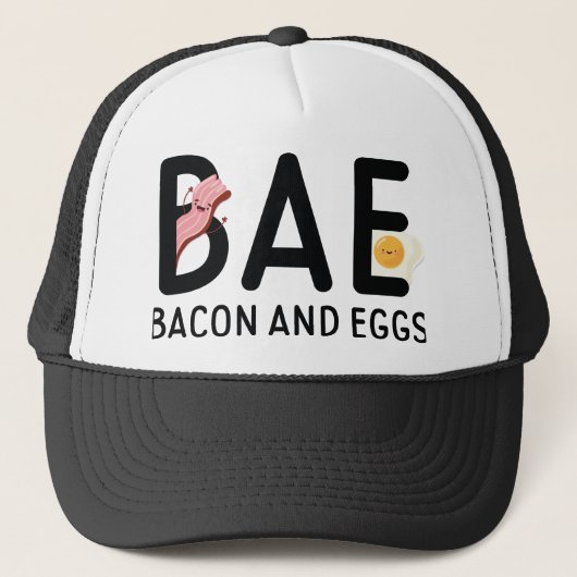 BAE Bacon und Eier Truckerkappe (Vorderseite)