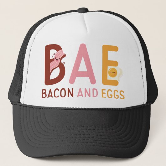 BAE Bacon und Eier Truckerkappe (Vorderseite)