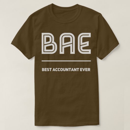 BAE Best Accountant je Accounting T-Shirt (Design vorne)