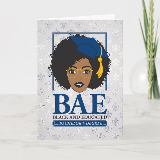 BAE Black and Educated Bachelor's Abschluss Karte (Vorderseite)