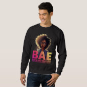 BAE Black and Educated Black History Month Sweatshirt (Vorne ganz)
