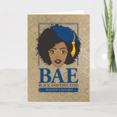 BAE Black and Educated Master's Degree Abschluss Karte (Vorderseite)