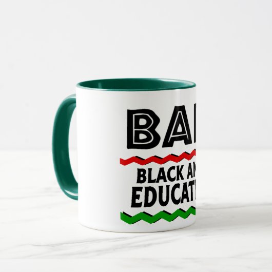 BAE Black und Educated Tasse (Vorderseite Links)