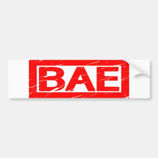 Bae-Briefmarke Autoaufkleber (Vorne)