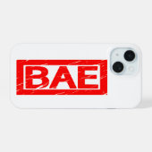 Bae-Briefmarke iPhone 15 Hülle (Rückseite (Horizontal))