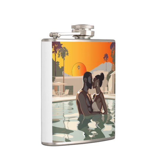 BAE-CATION #1 Vinyl-Wrapped Flask Flachmann (Rechts)