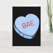 „Bae“ Conversation Hearts Valentinstag  Karte (Vorderseite)