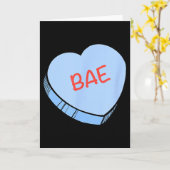 „Bae“ Conversation Hearts Valentinstag  Karte (Gelbe Blume)