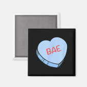 „bae“ Conversation Hearts Valentinstag  Magnet (Vorderseite/Rückseite)