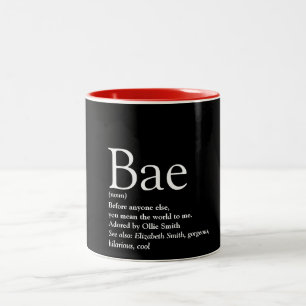Bae Definition Boyfriend Girlfriend Ehefrau Husban Zweifarbige Tasse