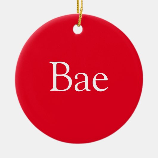 Bae Definition Ehefrau Husband Girlfriend Boyfrien Keramik Ornament (Vorne)