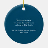 Bae Definition Husband Boyfriend Blue Keramik Ornament (Hinten)