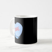 „Bae“-Gesprächsherzen Valentinstag Kaffeetasse (Vorderseite Links)